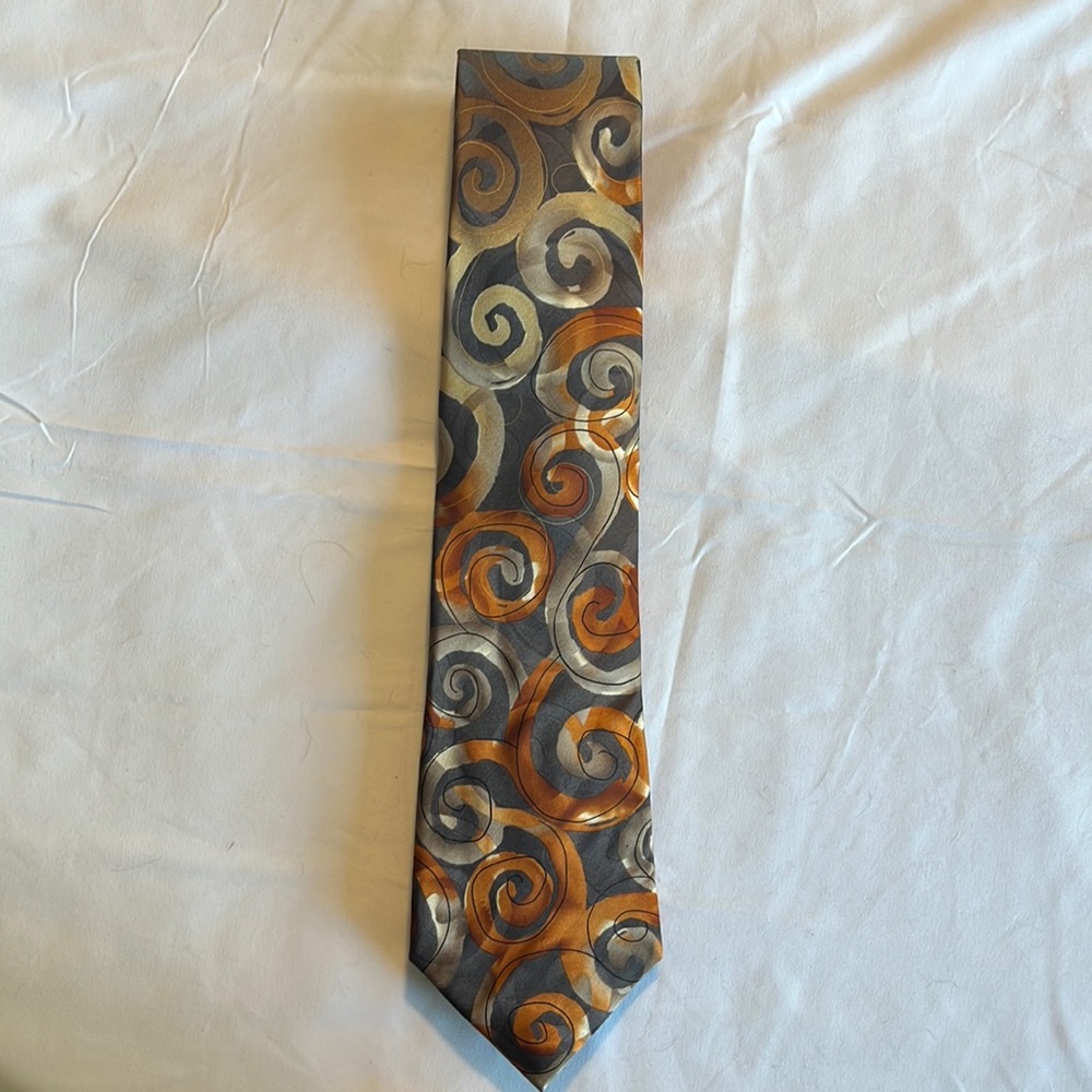 VTG J. Garcia Snail Garden Collection 58 Necktie Tie